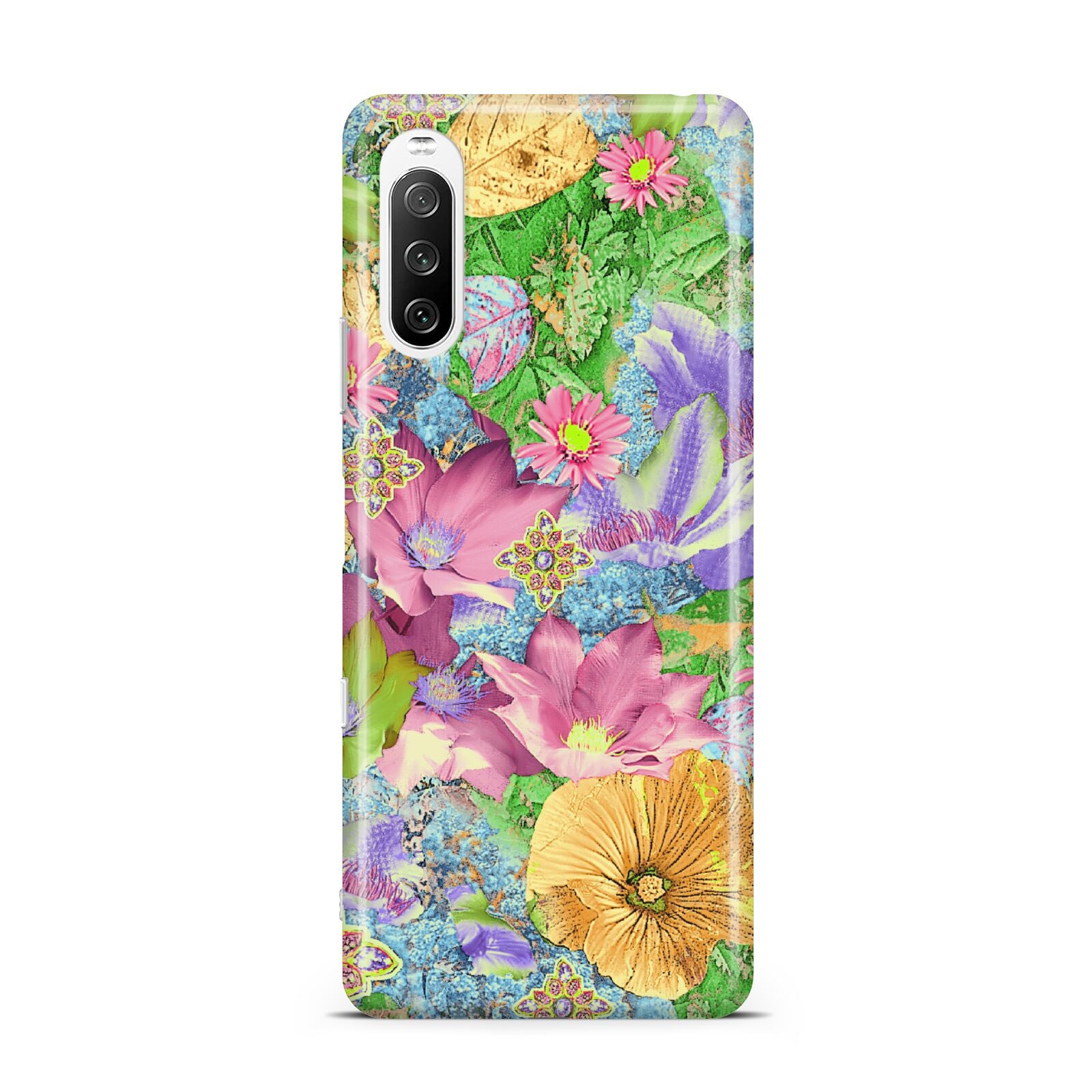 Vintage Floral Pattern Sony Xperia 10 III Case