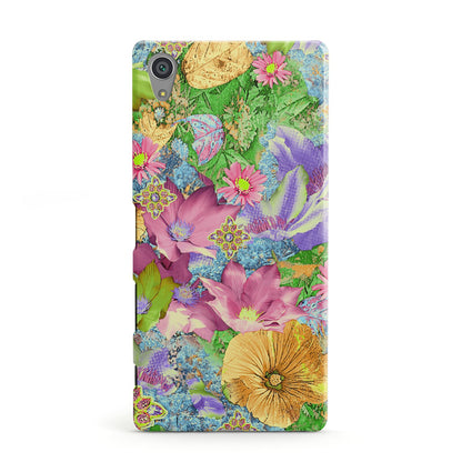 Vintage Floral Pattern Sony Xperia Case