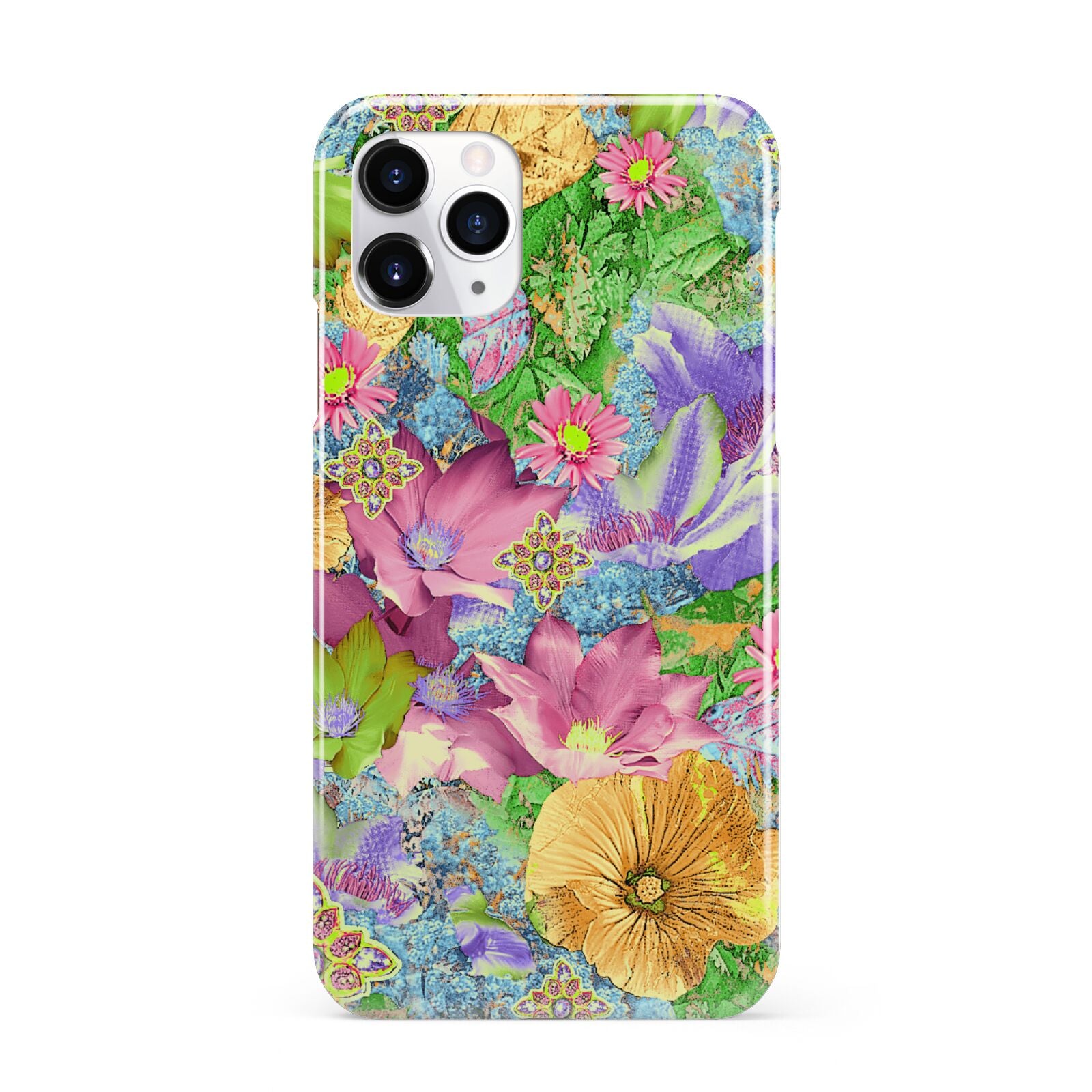 Vintage Floral Pattern iPhone 11 Pro 3D Snap Case