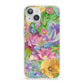 Vintage Floral Pattern iPhone 13 Clear Bumper Case