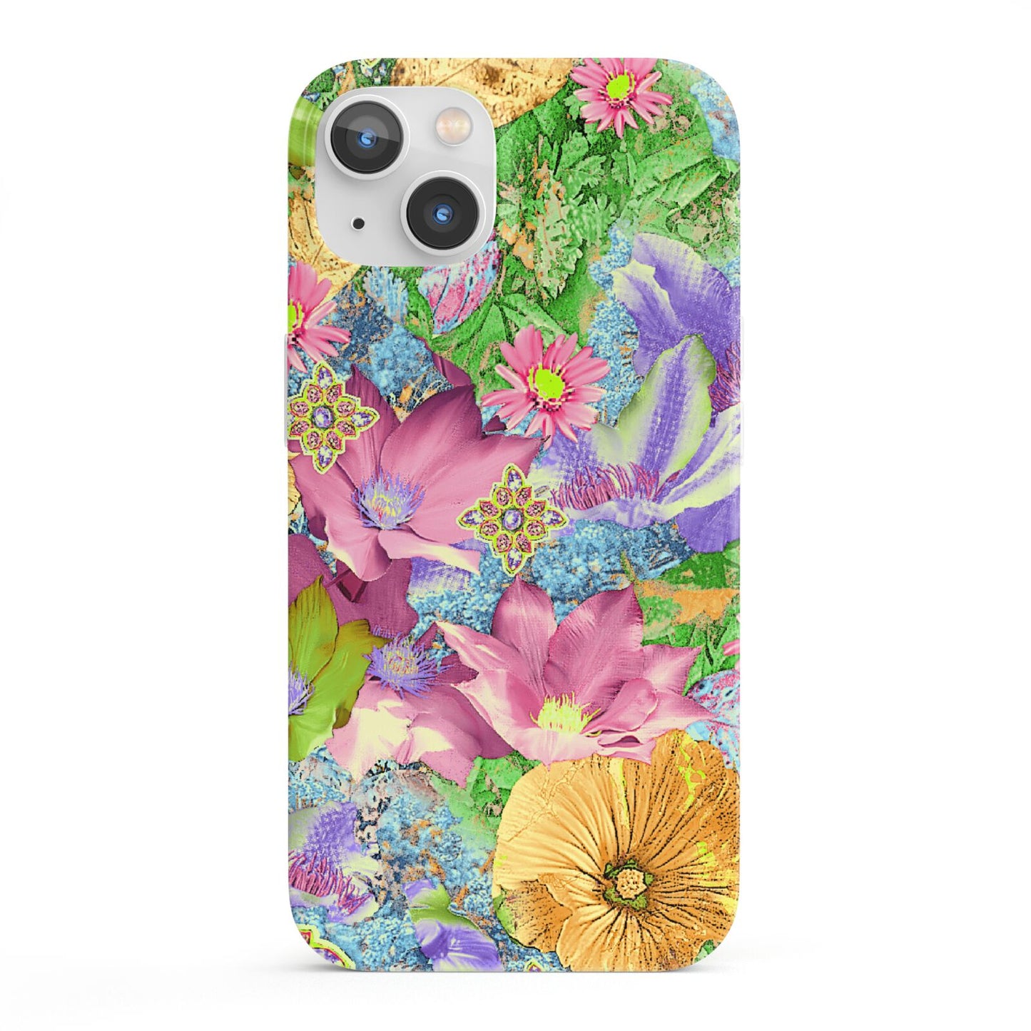 Vintage Floral Pattern iPhone 13 Full Wrap 3D Snap Case