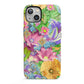 Vintage Floral Pattern iPhone 13 Full Wrap 3D Tough Case
