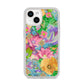 Vintage Floral Pattern iPhone 14 Clear Tough Case Starlight