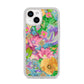 Vintage Floral Pattern iPhone 14 Glitter Tough Case Starlight