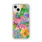 Vintage Floral Pattern iPhone 14 Plus Clear Tough Case Starlight