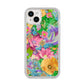 Vintage Floral Pattern iPhone 14 Plus Glitter Tough Case Starlight