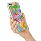 Vintage Floral Pattern iPhone 7 Plus Bumper Case on Silver iPhone Alternative Image