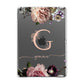 Vintage Floral Personalised Apple iPad Grey Case