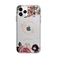 Vintage Floral Personalised Apple iPhone 11 Pro Max in Silver with Bumper Case