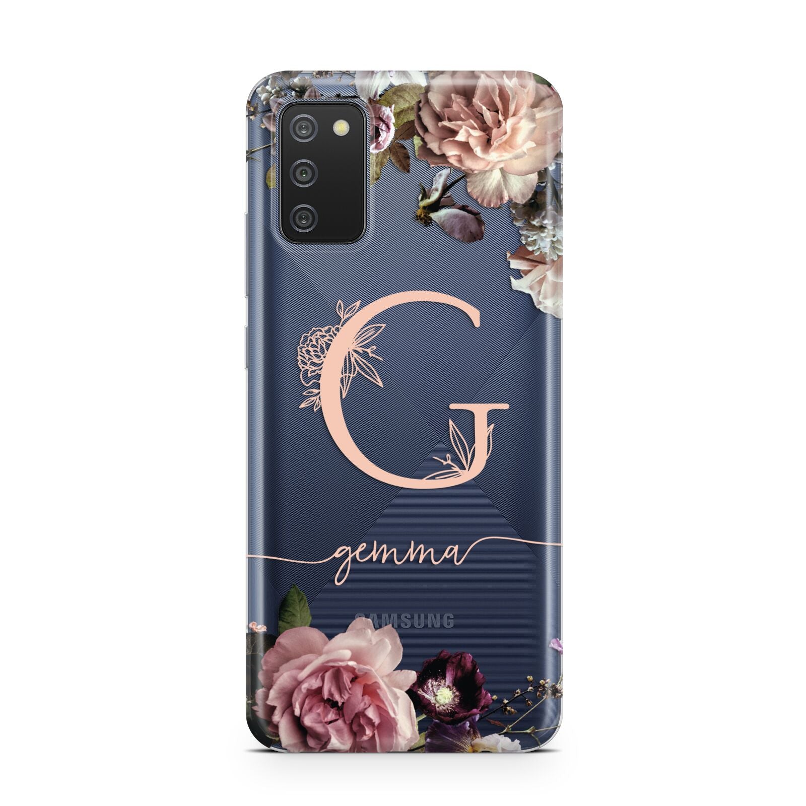 Vintage Floral Personalised Samsung A02s Case