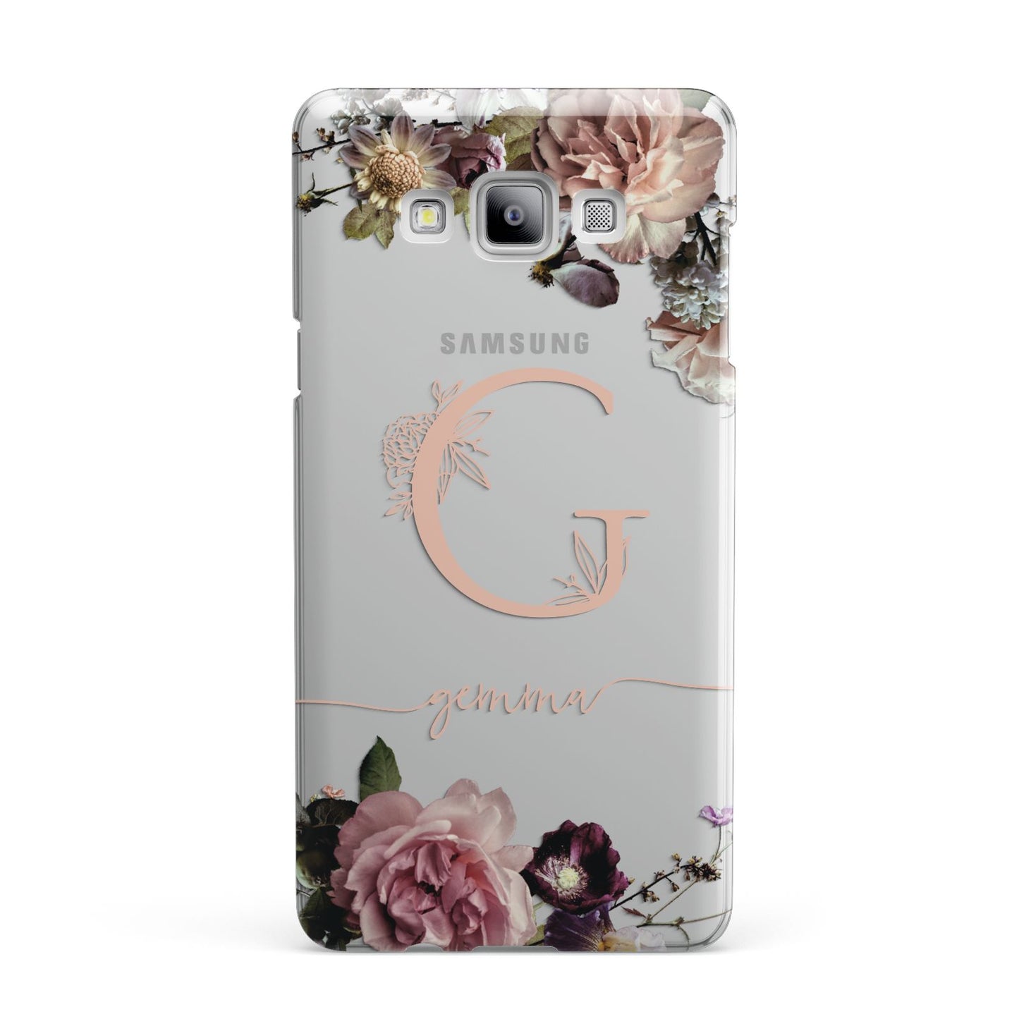 Vintage Floral Personalised Samsung Galaxy A7 2015 Case