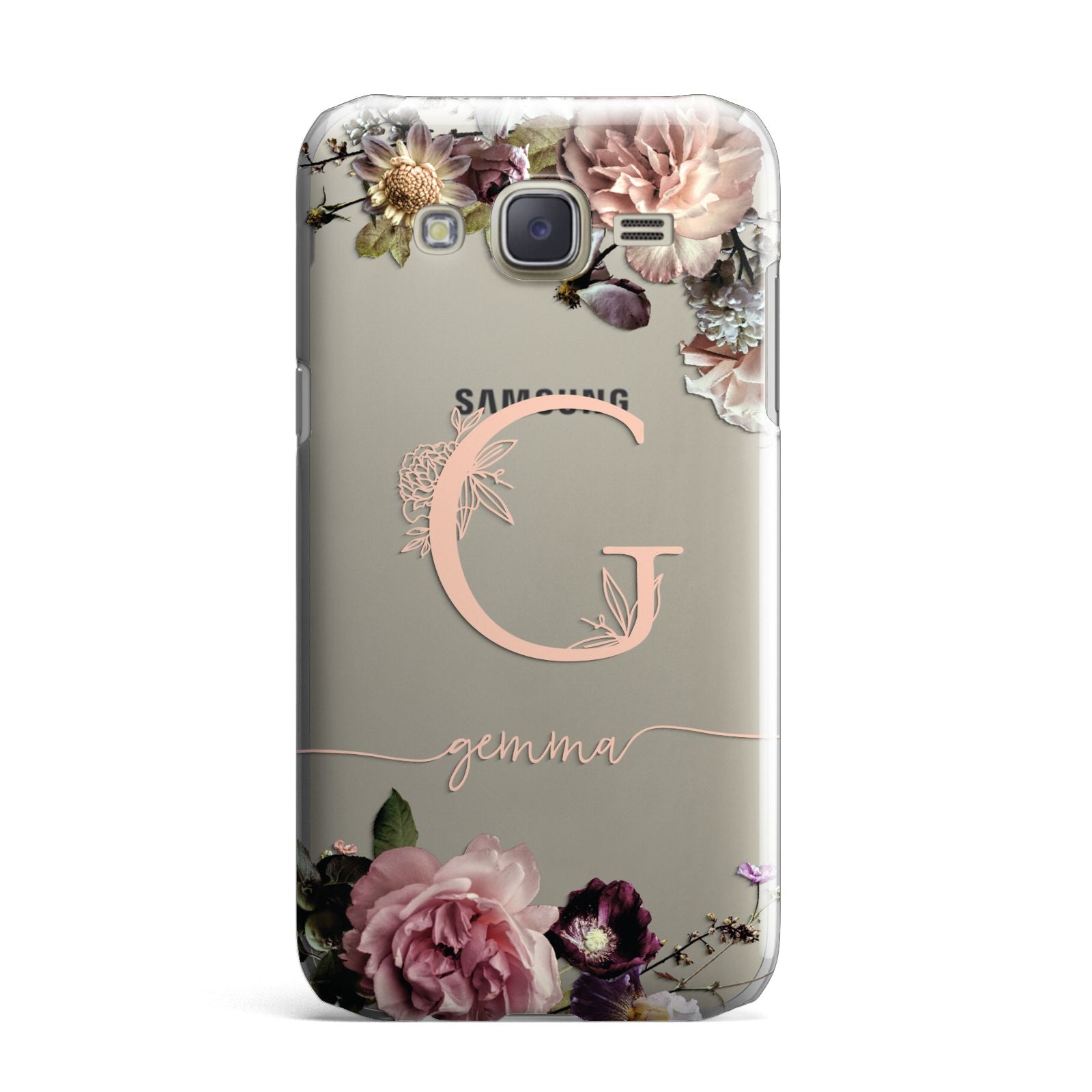Vintage Floral Personalised Samsung Galaxy J7 Case