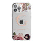 Vintage Floral Personalised iPhone 13 Pro Max TPU Impact Case with White Edges
