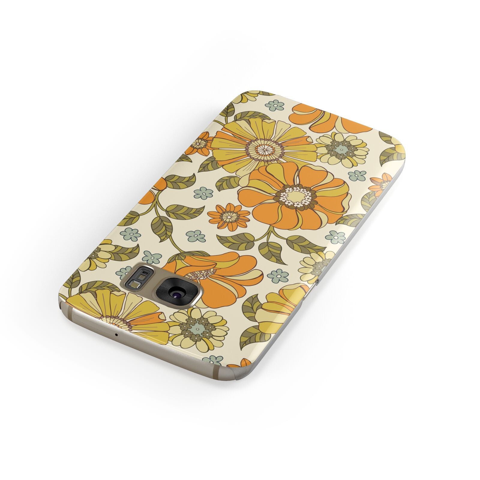 Vintage Floral Samsung Galaxy Case Front Close Up