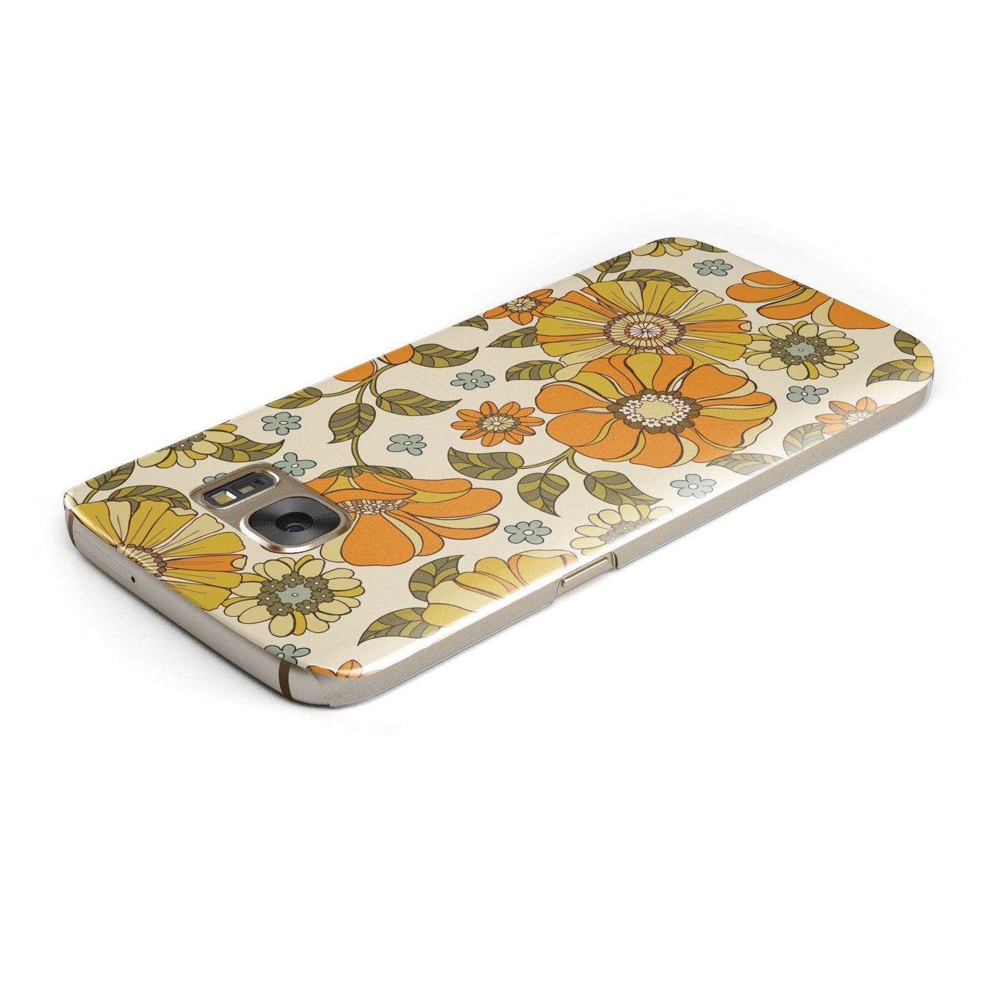 Vintage Floral Samsung Galaxy Case Top Cutout