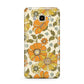 Vintage Floral Samsung Galaxy J7 2016 Case on gold phone