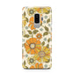 Vintage Floral Samsung Galaxy S9 Plus Case on Silver phone