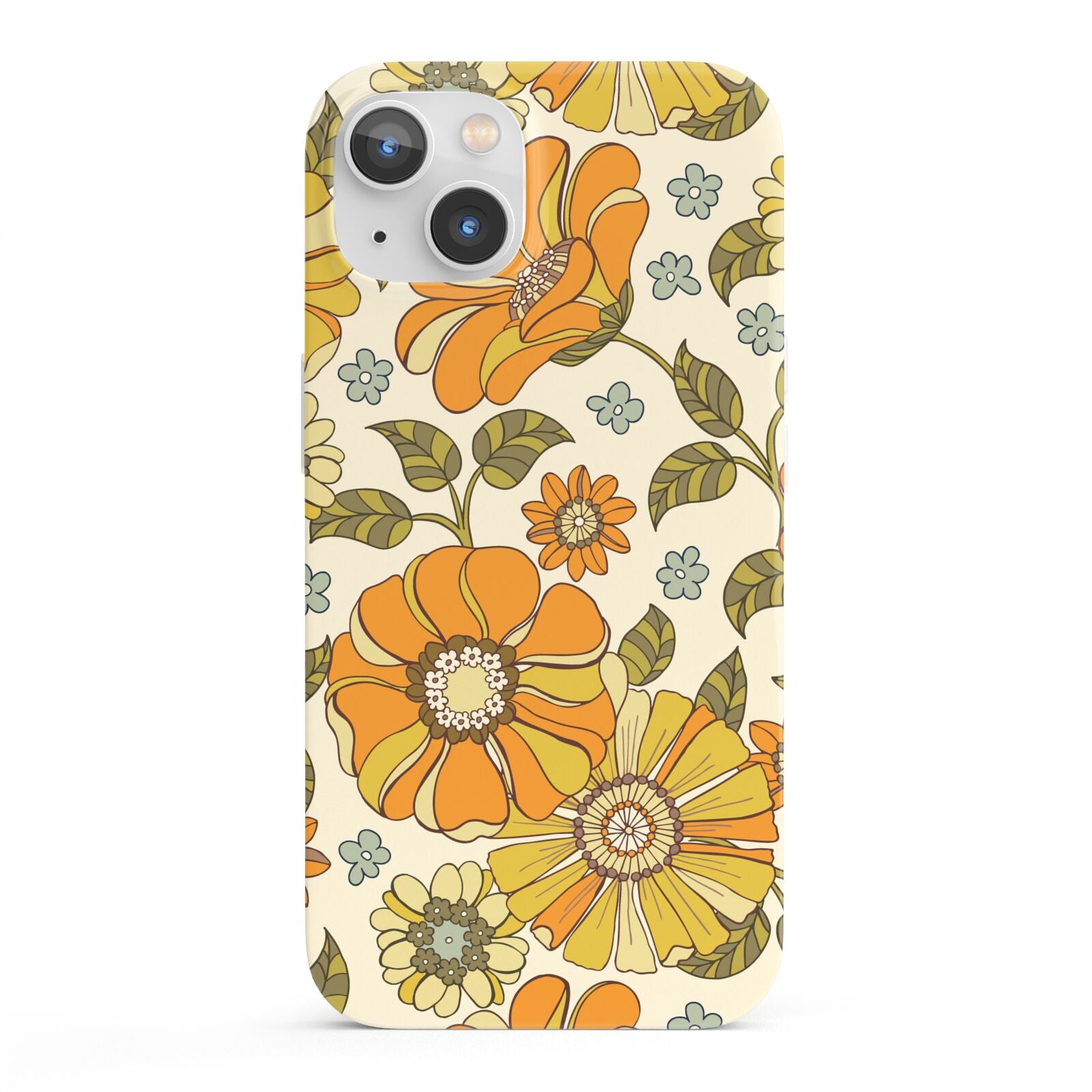 Vintage Floral iPhone 13 Full Wrap 3D Snap Case