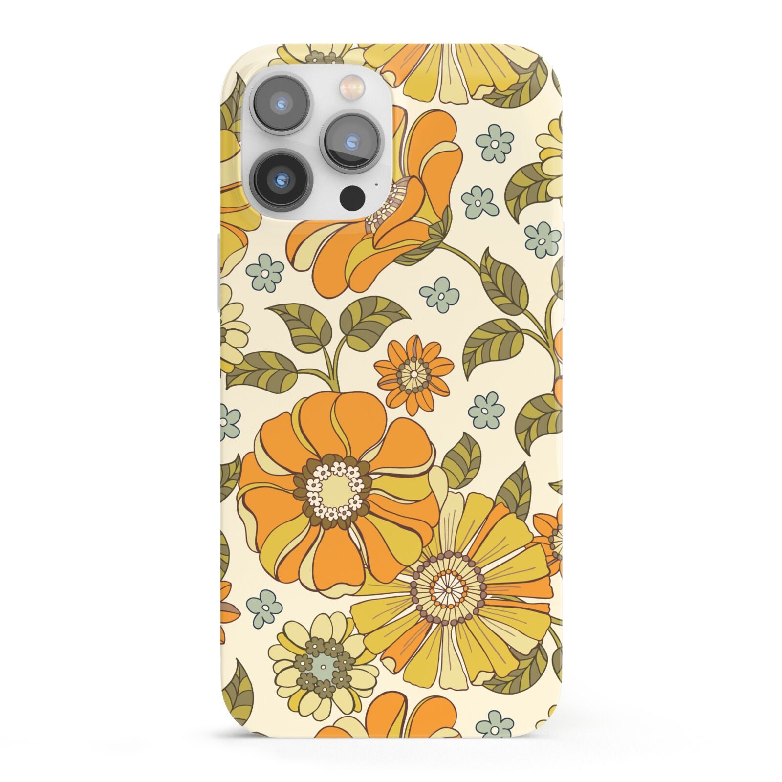 Vintage Floral iPhone 13 Pro Max Full Wrap 3D Snap Case