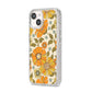 Vintage Floral iPhone 14 Glitter Tough Case Starlight Angled Image