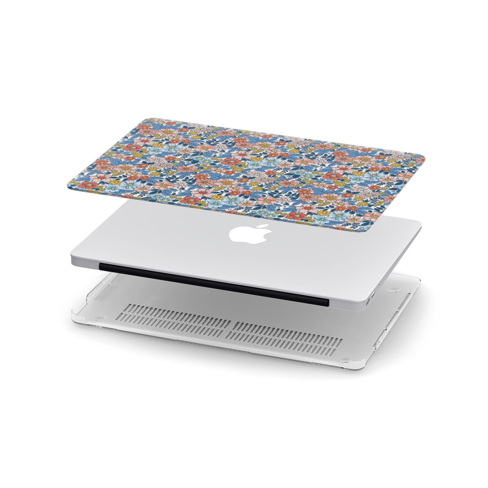 Vintage Flower Apple MacBook Case in Detail