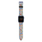 Vintage Flower Apple Watch Strap with Blue Hardware