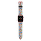 Vintage Flower Apple Watch Strap with Red Hardware