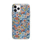 Vintage Flower Apple iPhone 11 Pro Max in Silver with Bumper Case