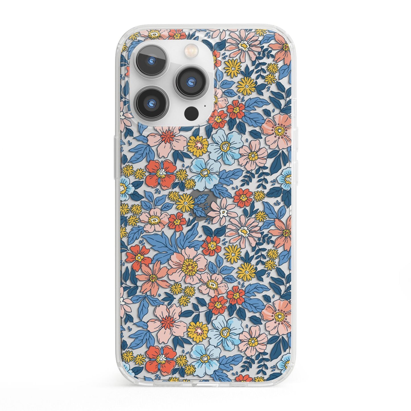 Vintage Flower iPhone 13 Pro Clear Bumper Case
