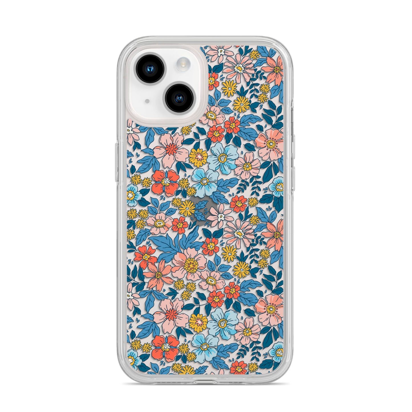 Vintage Flower iPhone 14 Clear Tough Case Starlight