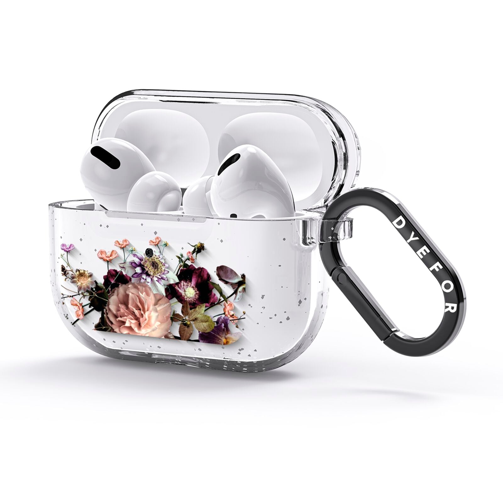 Vintage Flowers AirPods Glitter Case 3rd Gen Side Image