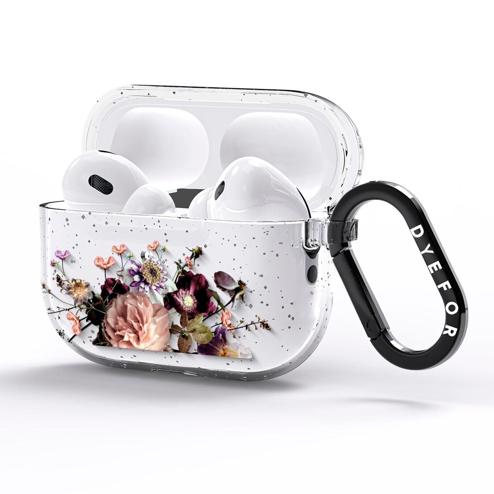 Vintage Flowers AirPods Pro Glitter Case Side Image