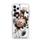 Vintage Flowers Apple iPhone 11 Pro in Silver with White Impact Case