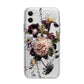 Vintage Flowers Apple iPhone 11 in White with Bumper Case