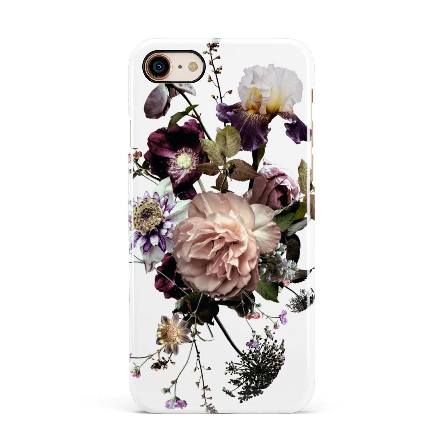 Vintage Flowers Apple iPhone 7 8 3D Snap Case