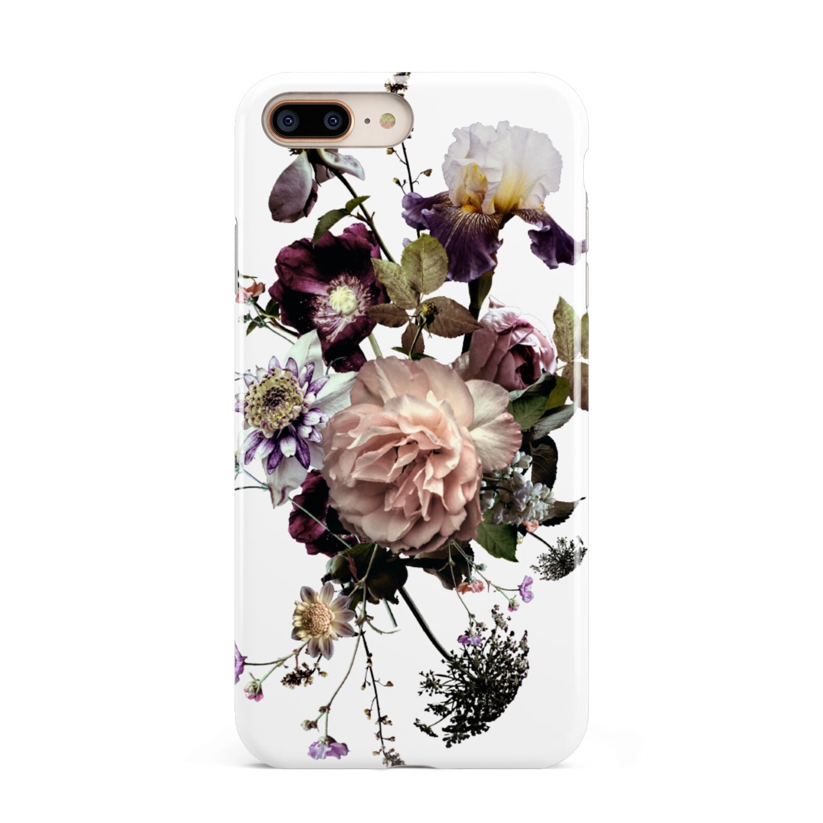 Vintage Flowers Apple iPhone 7 8 Plus 3D Tough Case