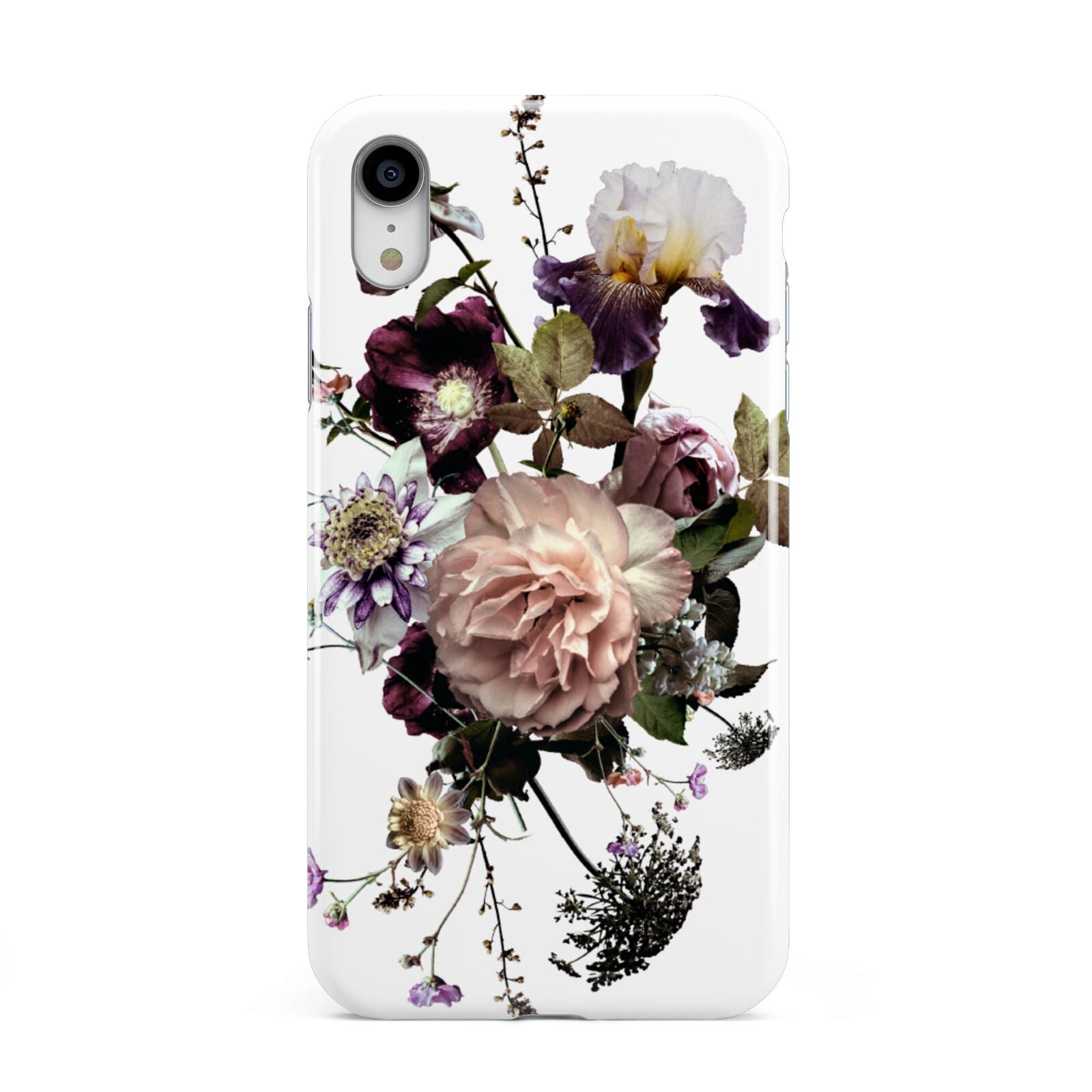 Vintage Flowers Apple iPhone XR White 3D Tough Case