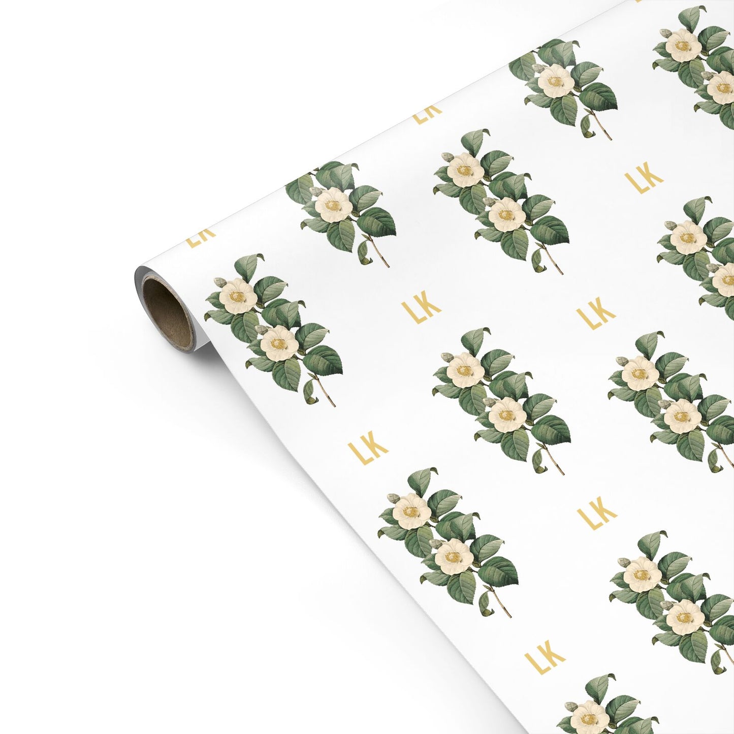 Vintage Flowers Personalised Personalised Gift Wrap