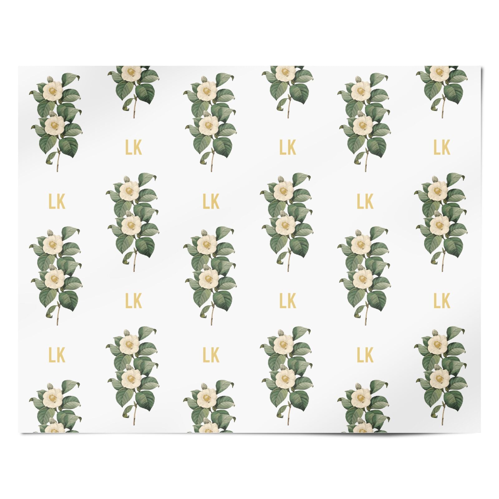 Vintage Flowers Personalised Personalised Wrapping Paper Alternative