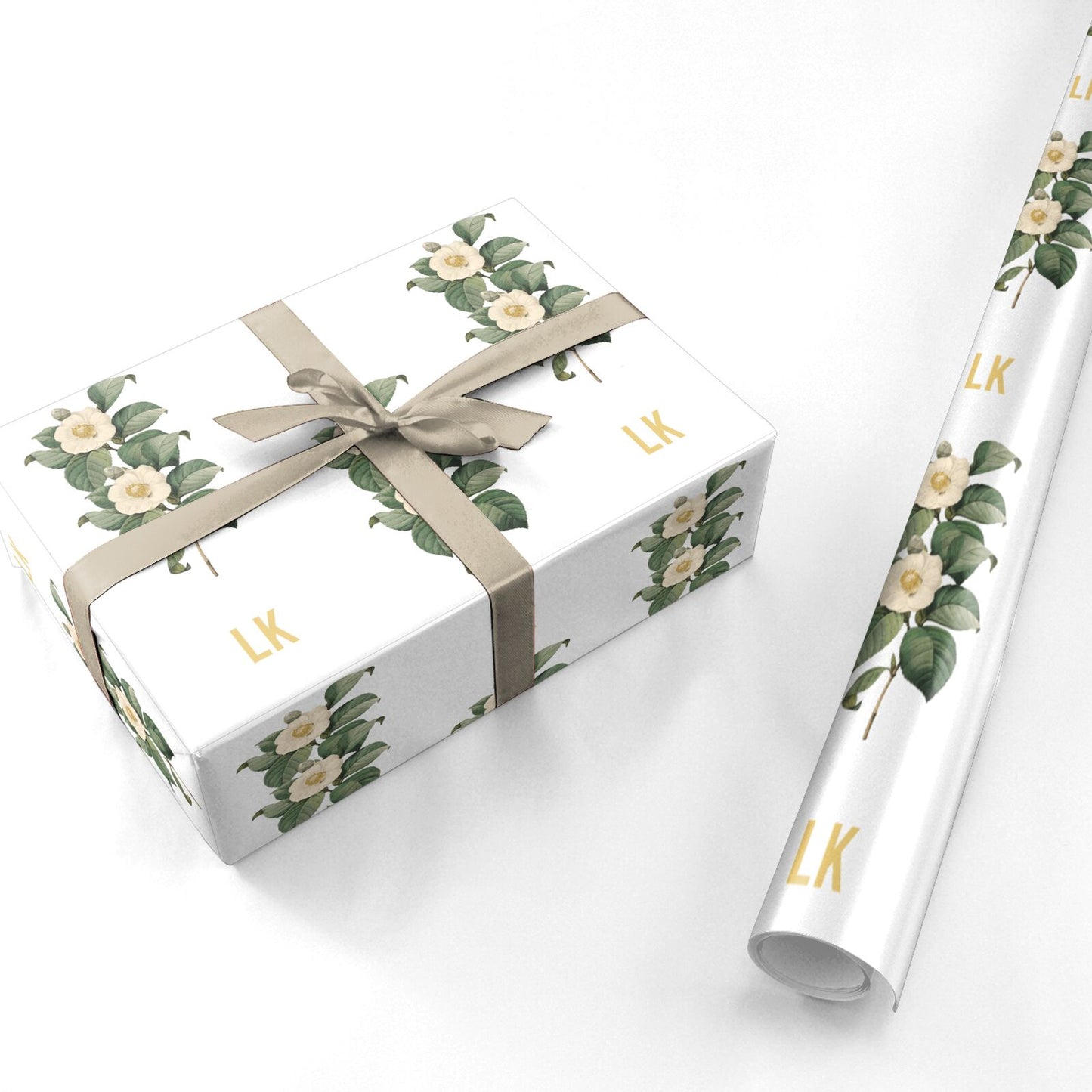 Vintage Flowers Personalised Personalised Wrapping Paper