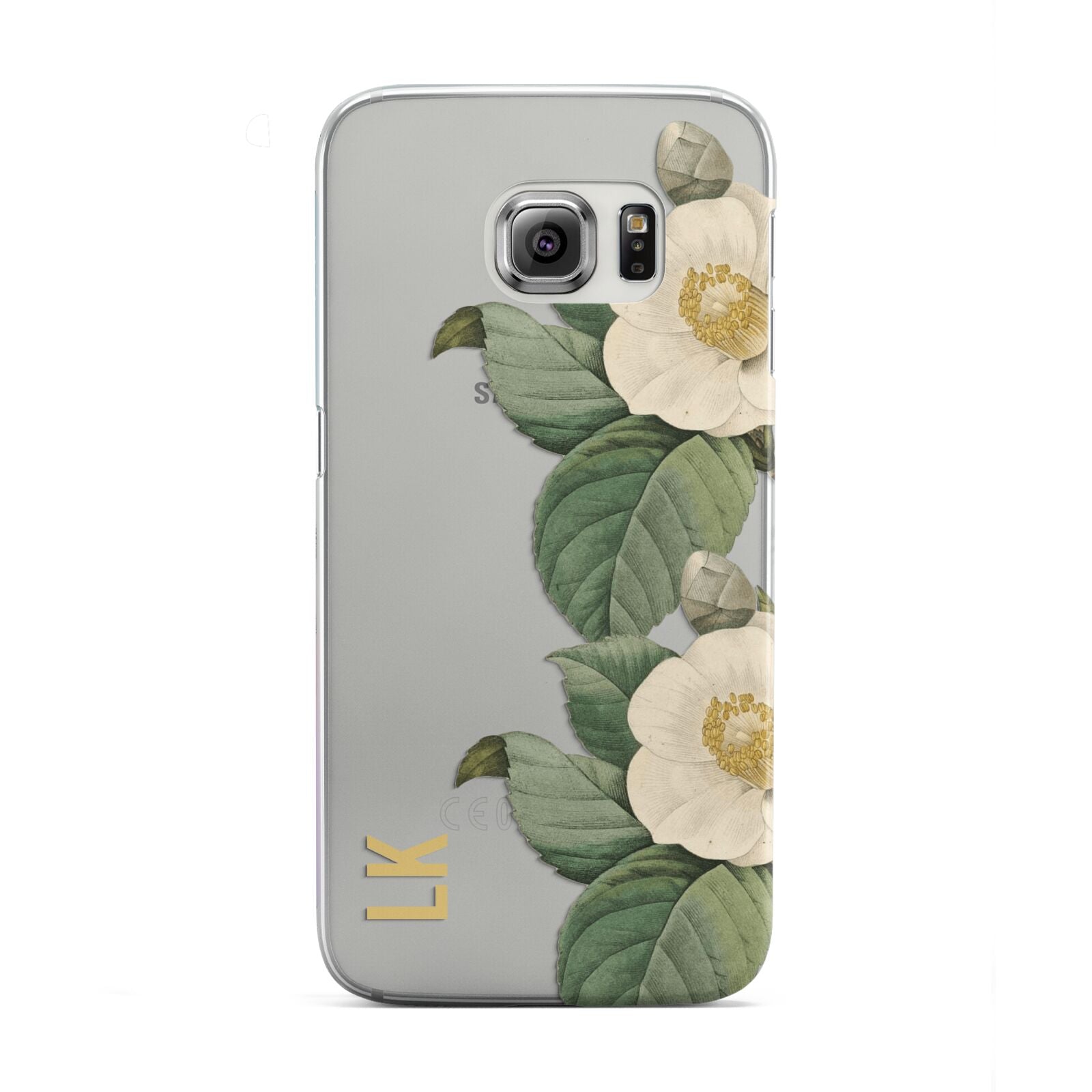Vintage Flowers Personalised Samsung Galaxy S6 Edge Case
