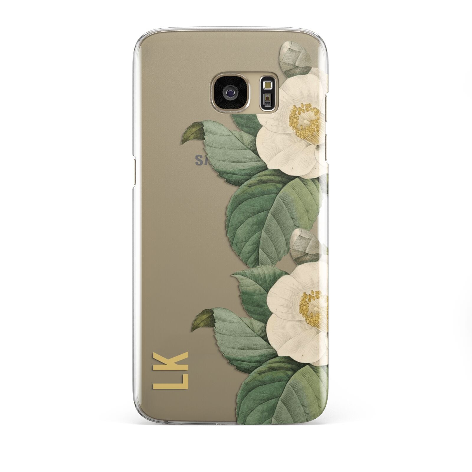 Vintage Flowers Personalised Samsung Galaxy S7 Edge Case