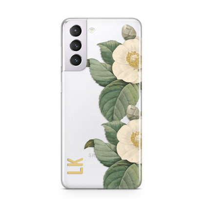 Vintage Flowers Personalised Samsung S21 Case