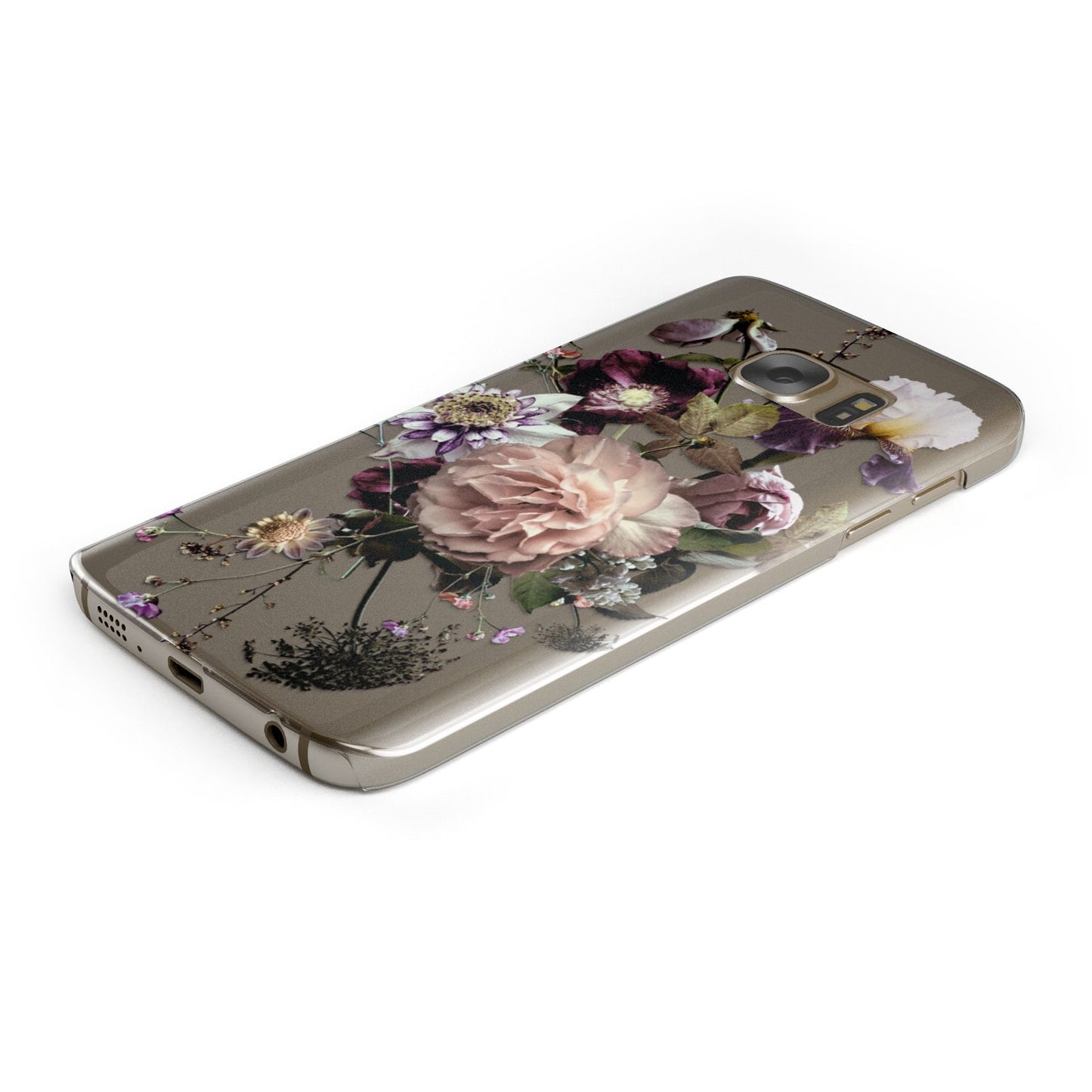 Vintage Flowers Samsung Galaxy Case Bottom Cutout
