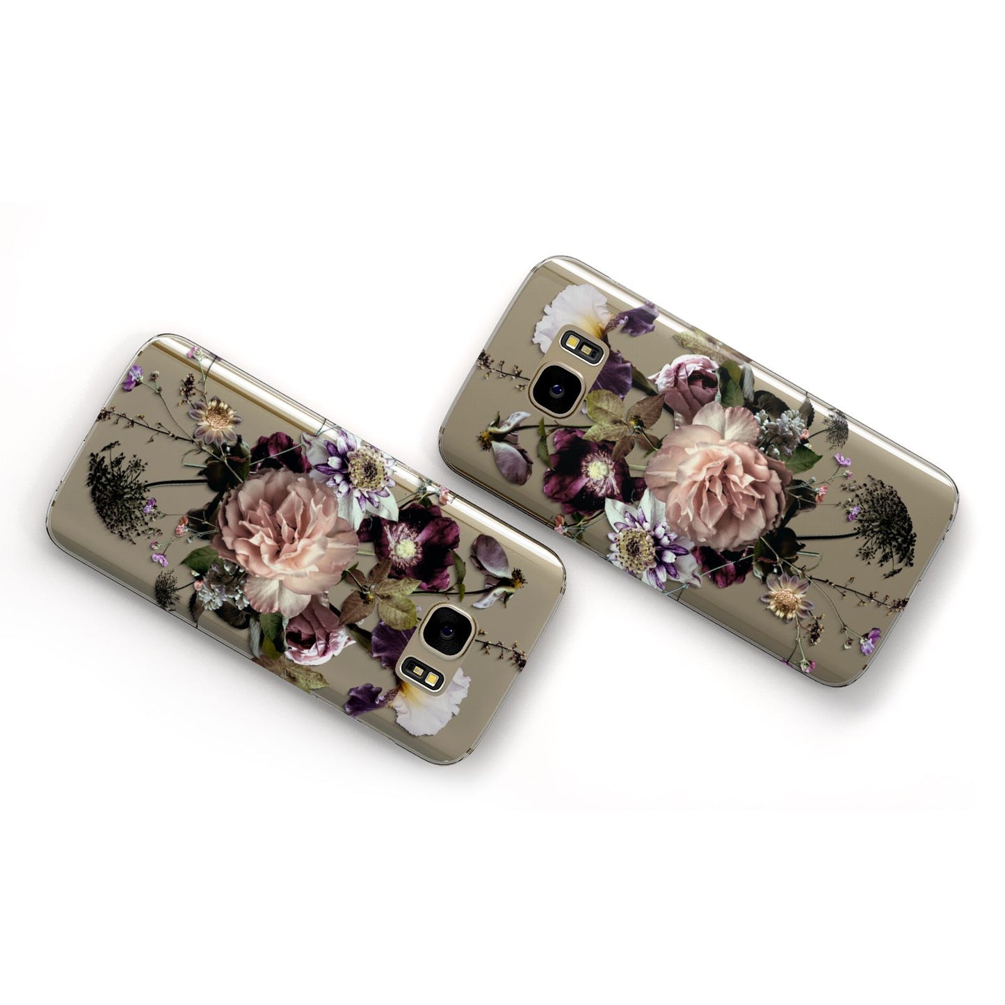 Vintage Flowers Samsung Galaxy Case Flat Overview