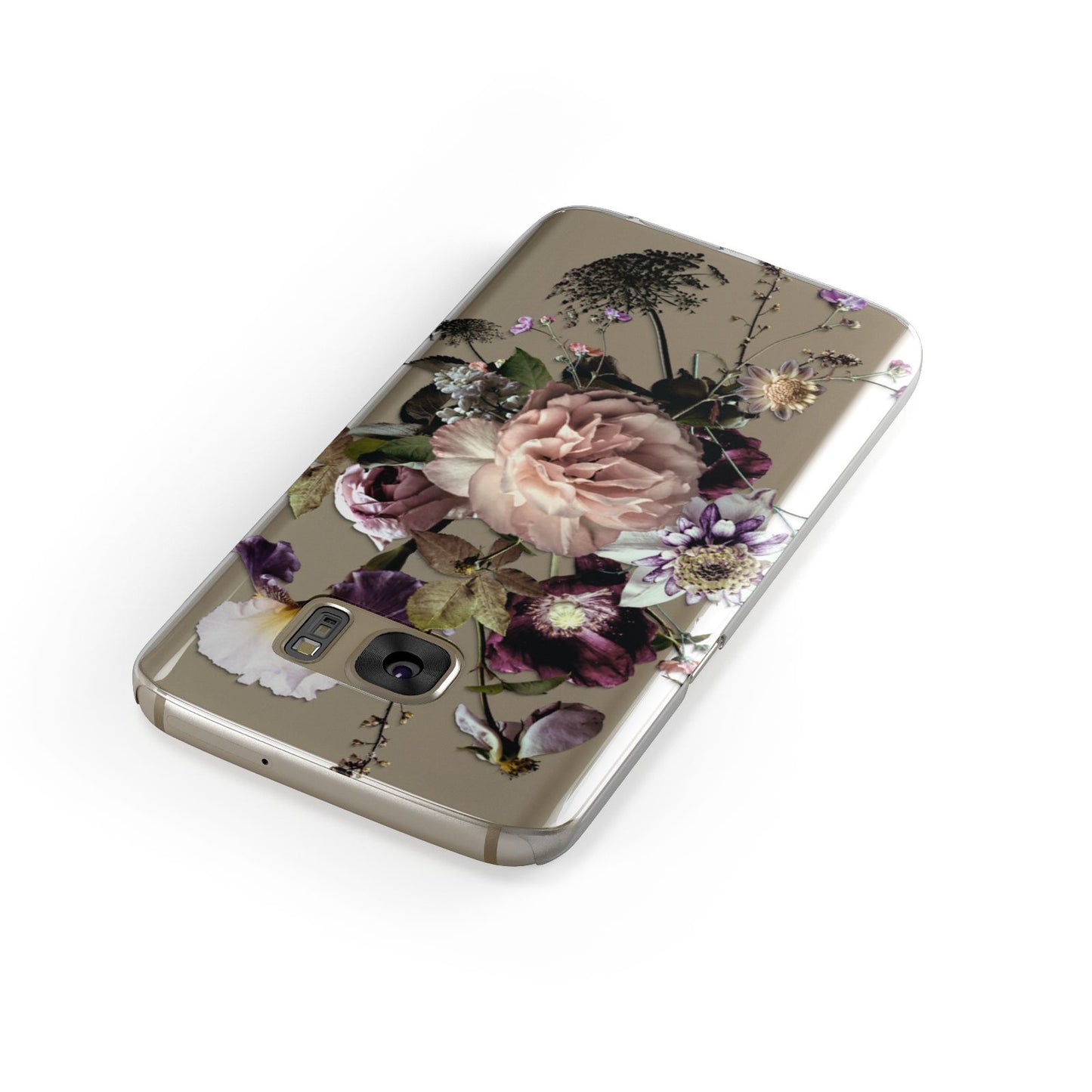 Vintage Flowers Samsung Galaxy Case Front Close Up