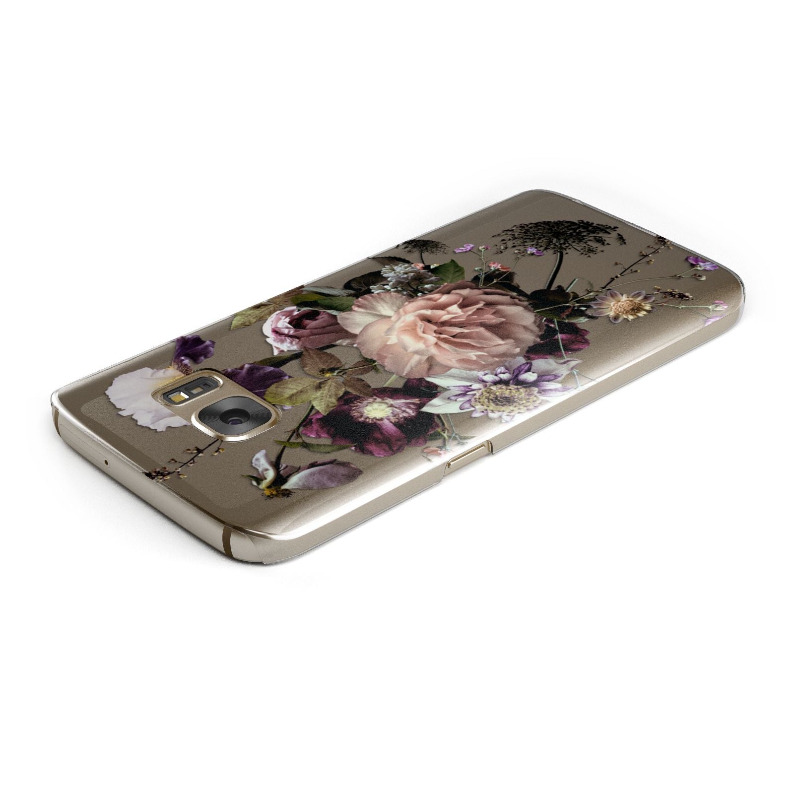 Vintage Flowers Samsung Galaxy Case Top Cutout