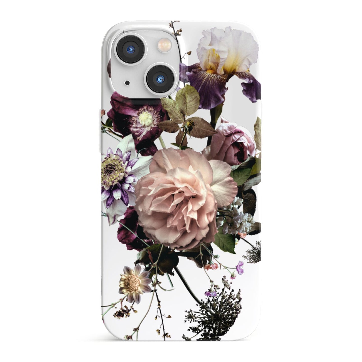 Vintage Flowers iPhone 13 Mini Full Wrap 3D Snap Case