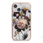 Vintage Flowers iPhone 13 Mini TPU Impact Case with Pink Edges