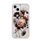 Vintage Flowers iPhone 14 Plus Glitter Tough Case Starlight